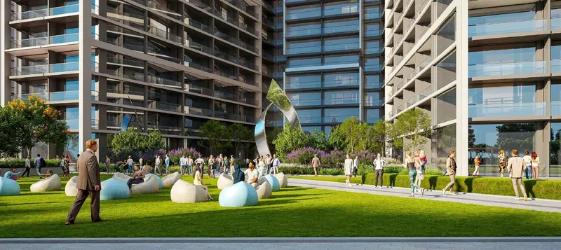 Sobha Central / Community lawn and garden