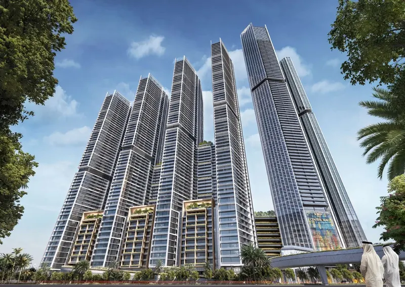 Sobha Central / Residential towers and landscaped approach