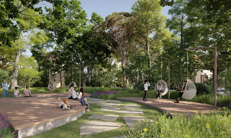 Sobha Elwood / Garden lounge and outdoor gathering spaces