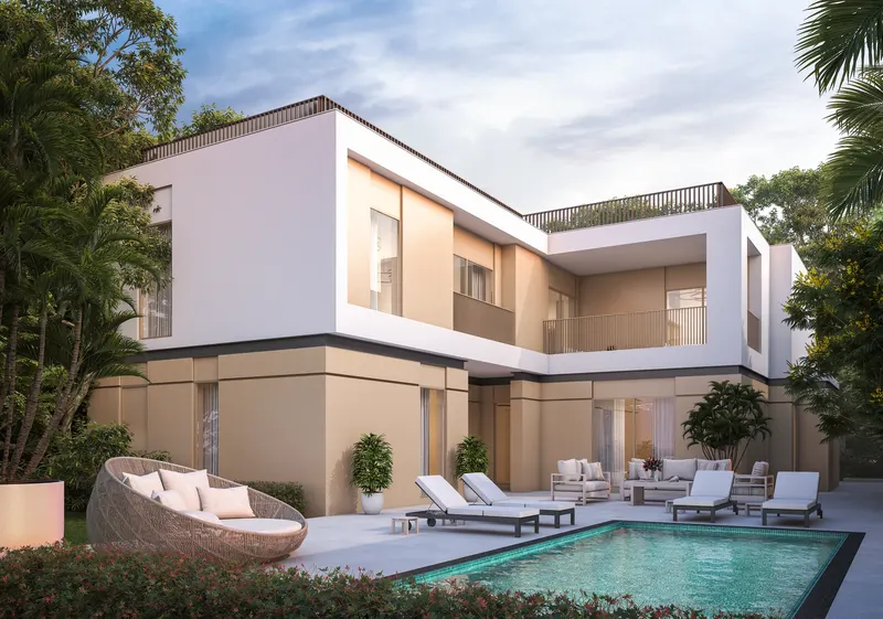 Sobha Elwood / Innenhof einer Villa