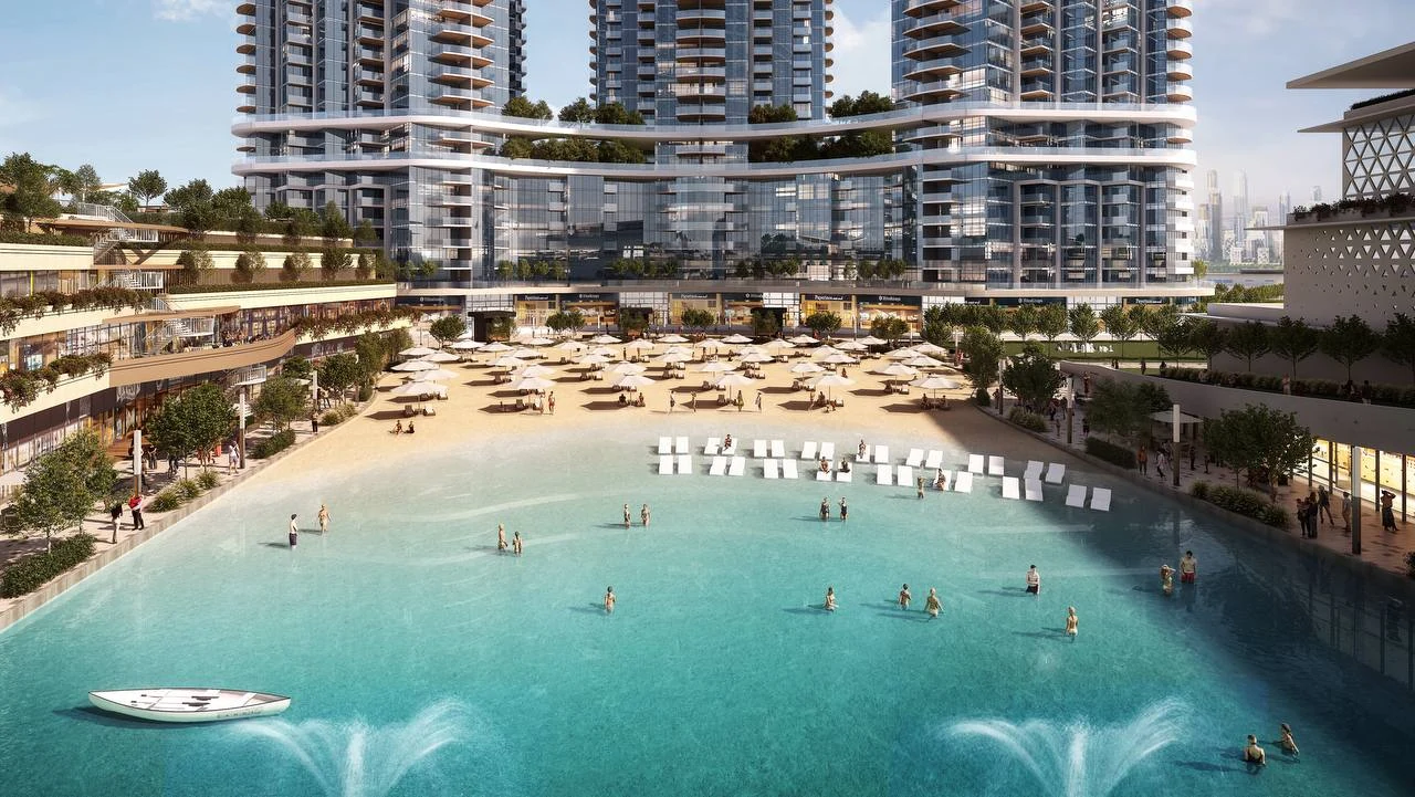 Sobha Hartland II / Lagoon and beach recreation concept