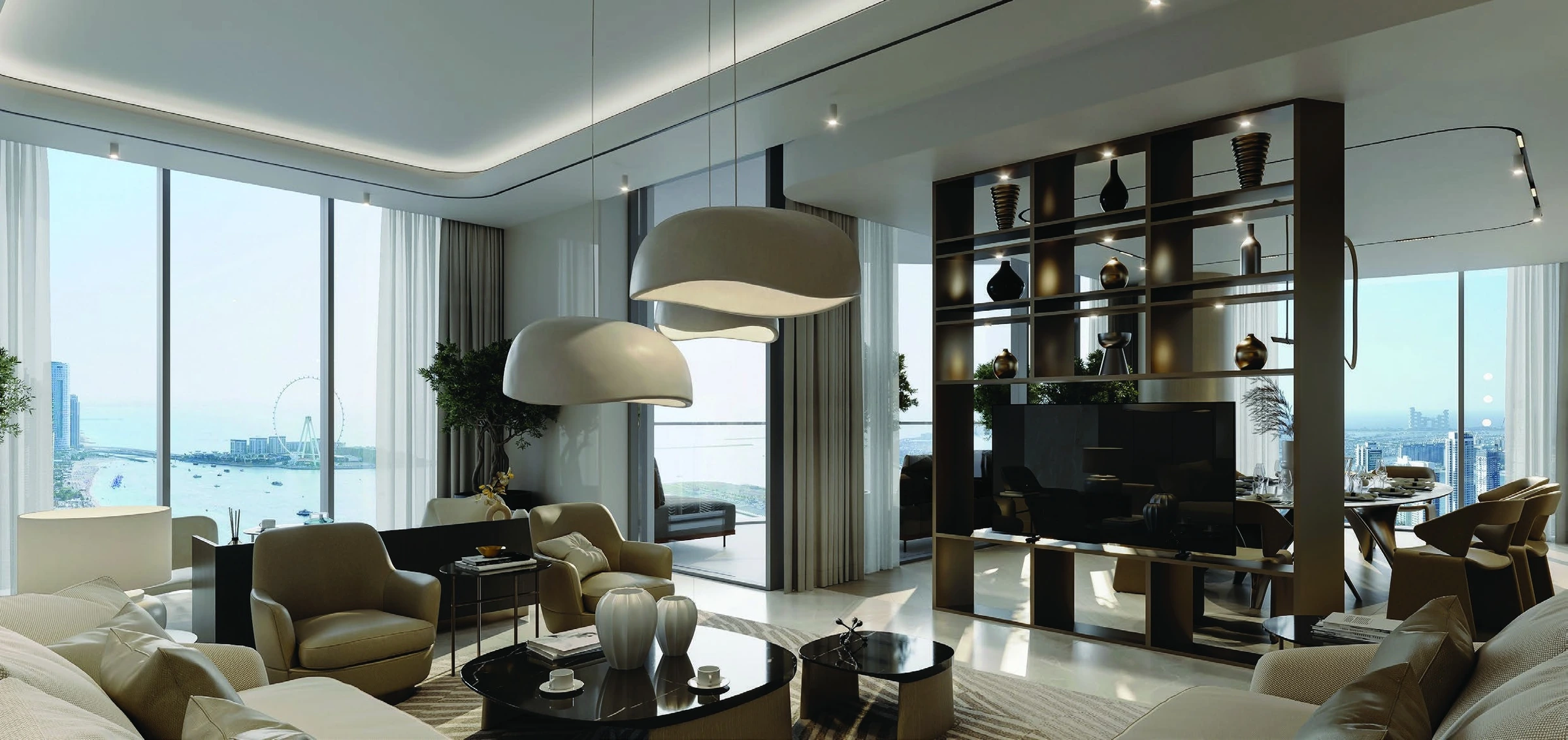 Sobha SeaHaven / Sky Edition / living room