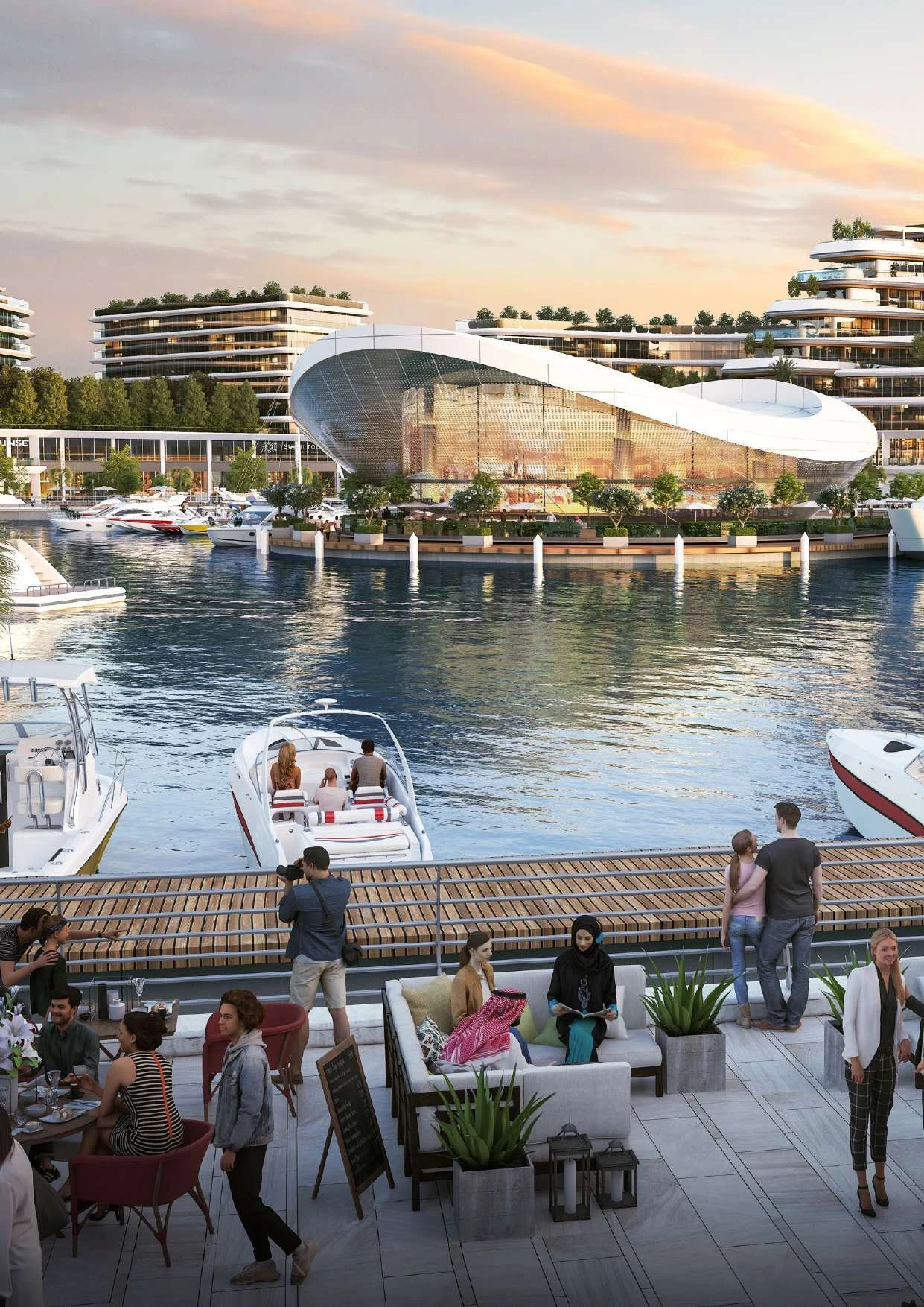 Sobha Siniya Island / Siniya Island / waterfront promenade and yacht club concept